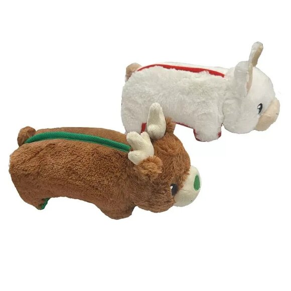 Dog Toys 2-Pack Llama & Deer Plush Chew Set for Small/Medium Dogs - Picture 2 of 2